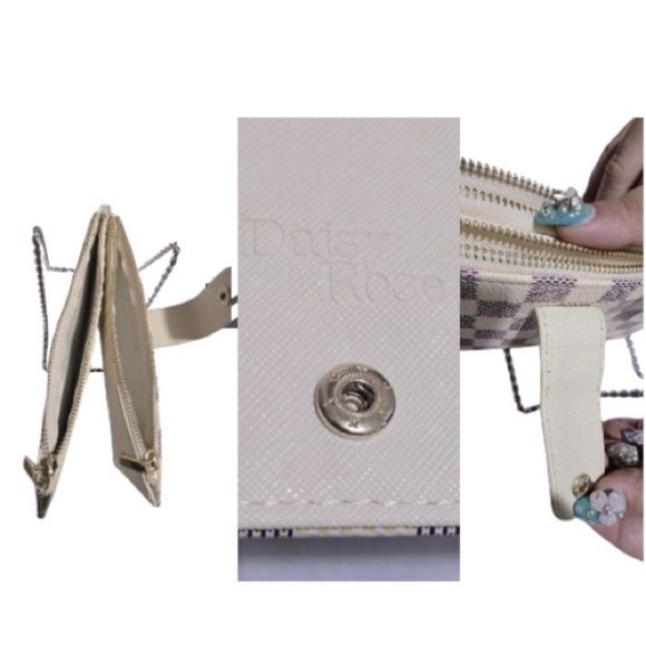 Daisy Rose Multi-Card RFID Blocking Wallet for Unisex, Brown & Cream, PU Leather - Picture 6 of 6